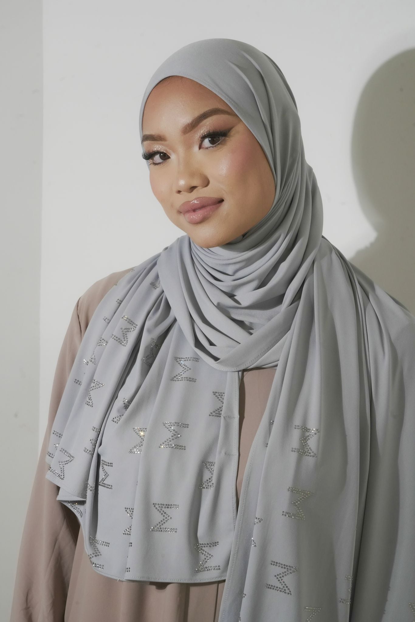 LIGHT GREY MEEHA HIJAB