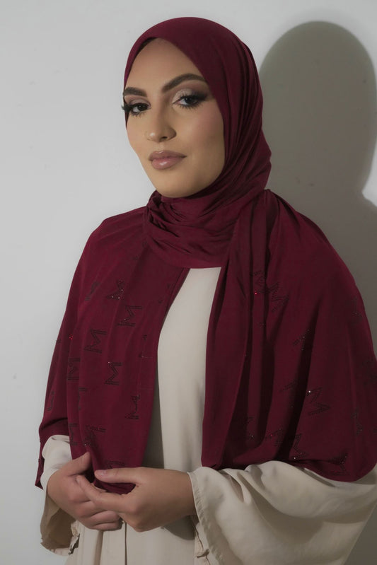 BURGUNDY MEEHA HIJAB