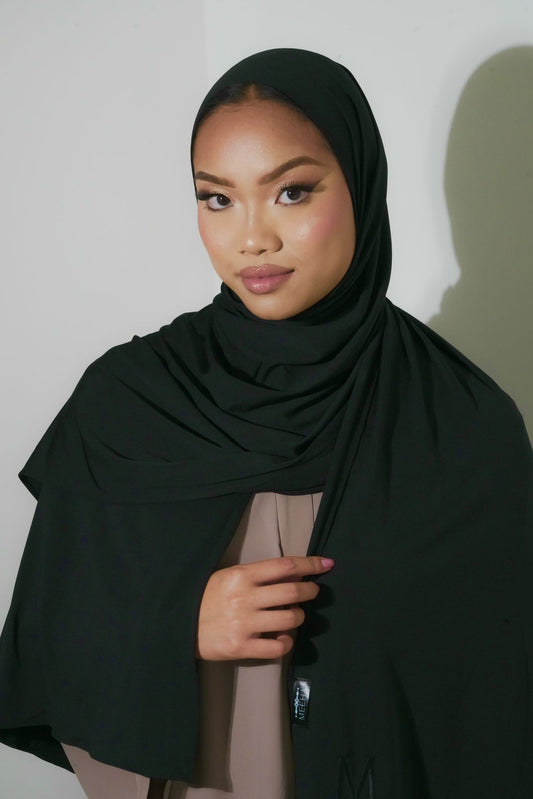 BLACK PREMIUM JERSEY HIJAB