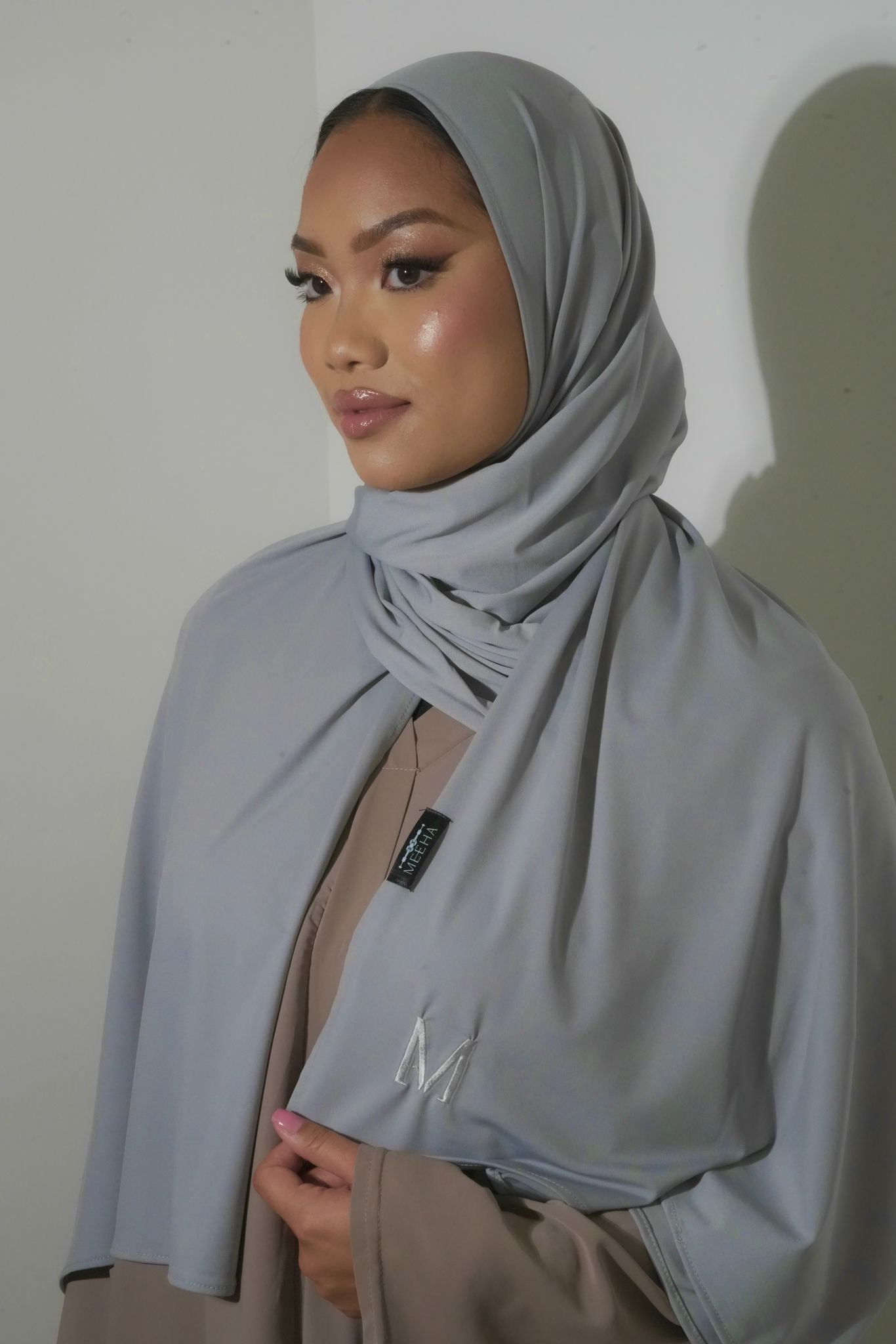 LIGHT GREY PREMIUM JERSEY HIJAB