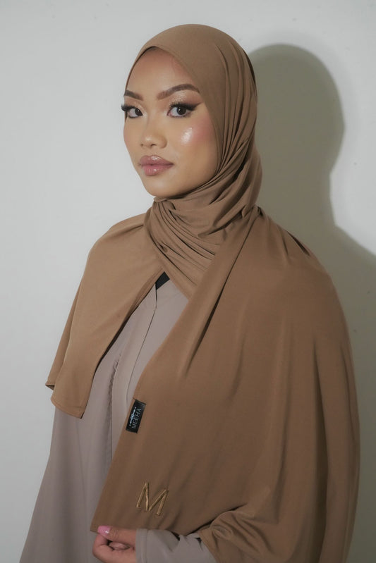 TAUPE JERSEY PREMIUM HIJAB